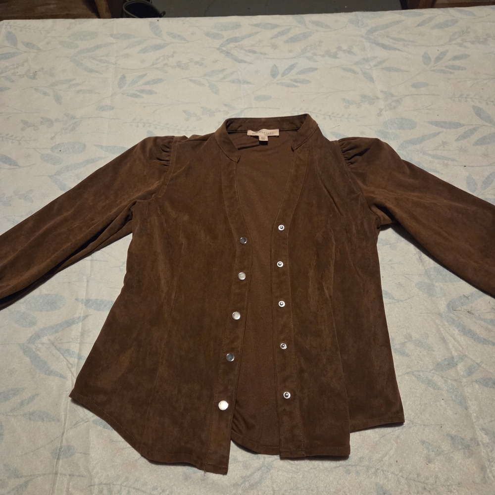 Brown Women's Seude Jacket